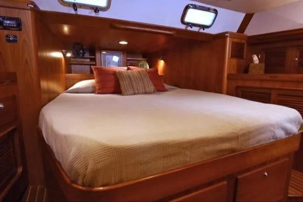 Slide: The Image of Luxurious cabin interior of 2012 Passport Vista 545 Center Cockpit yacht. - 12