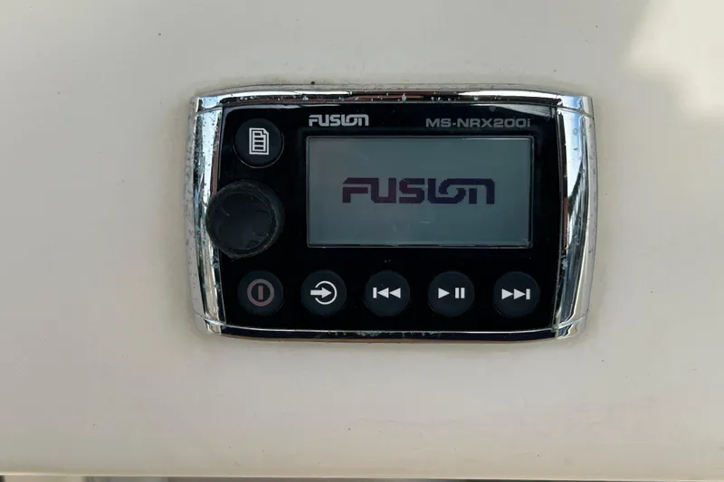 Slide: The Image of Fusion MS-NRX200i marine stereo control on 2016 Grady-White Canyon 306 boat. - 21
