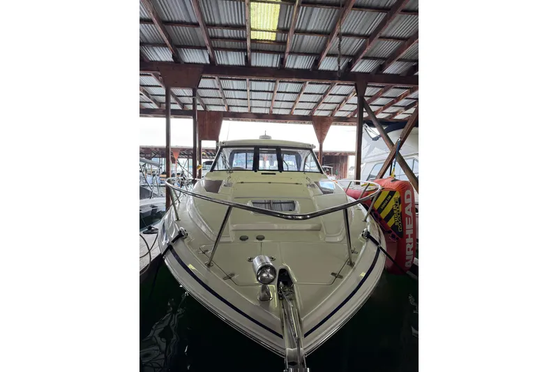 Slide: The Image of Manufacturer Provided Image: Top view layout of 2016 Regal 35 Sport Coupe boat interior. - 9