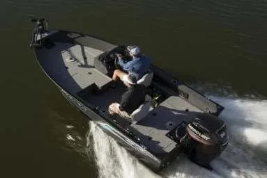 Slide: The Image of Manufacturer Provided Image: 2019 Starweld Fusion Pro 16 SC boat cruising on water with two passengers. - 22