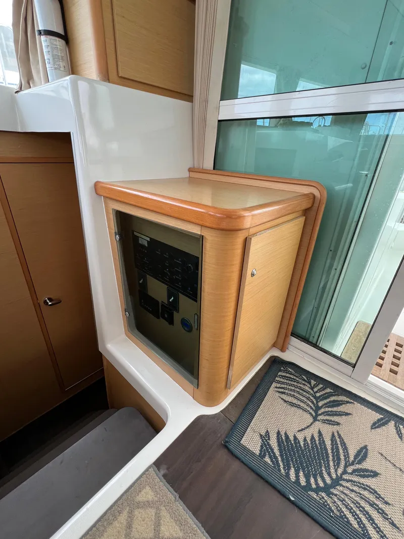 Slide: The Image of Interior view of a 2008 Lagoon 420 yacht with control panel. - 20