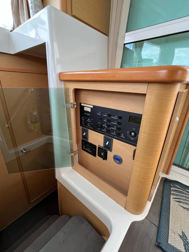 Slide: The Image of Control panel of a 2008 Lagoon 420 yacht. - 21