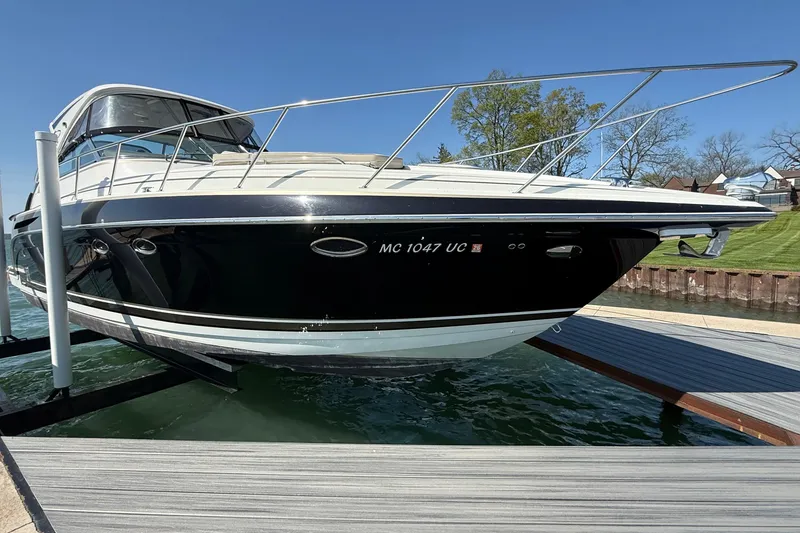 The Image of 2014 Formula 37 Performance Cruiser docked on a sunny day. - 0