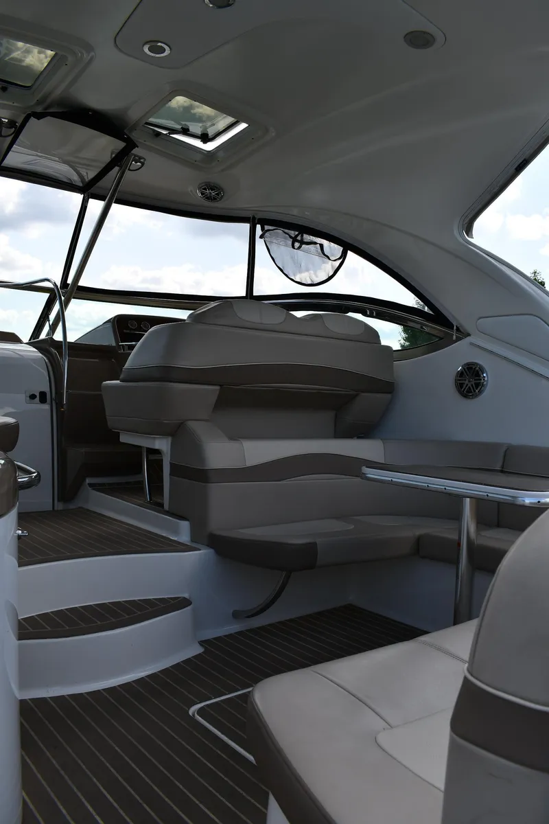 Slide: The Image of Interior of a 2014 Formula 37 Performance Cruiser with modern seating. - 17