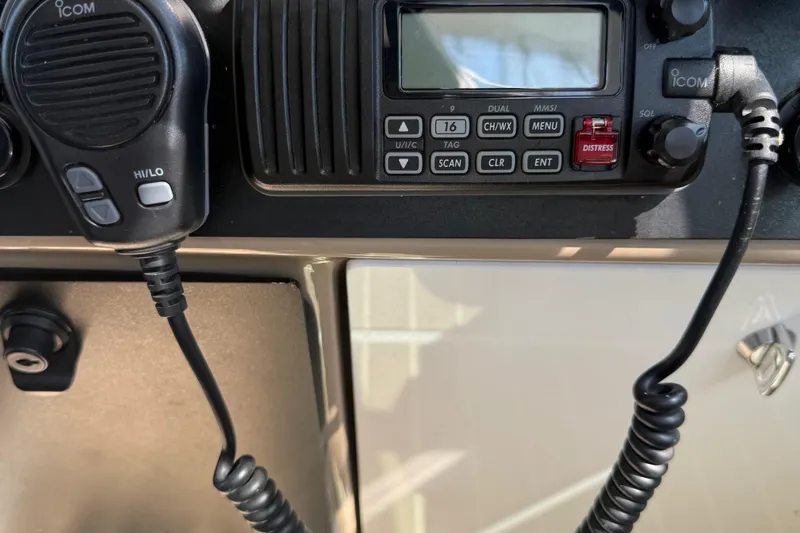 Slide: The Image of VHF radio system on 2014 Formula 37 Performance Cruiser dashboard. - 23