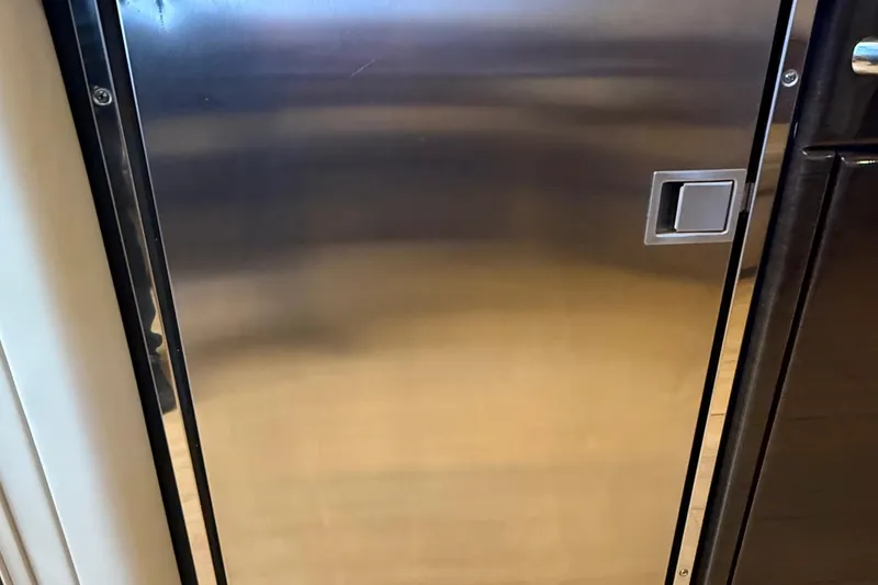 Slide: The Image of Stainless steel door on a 2014 Formula 37 Performance Cruiser yacht. - 29