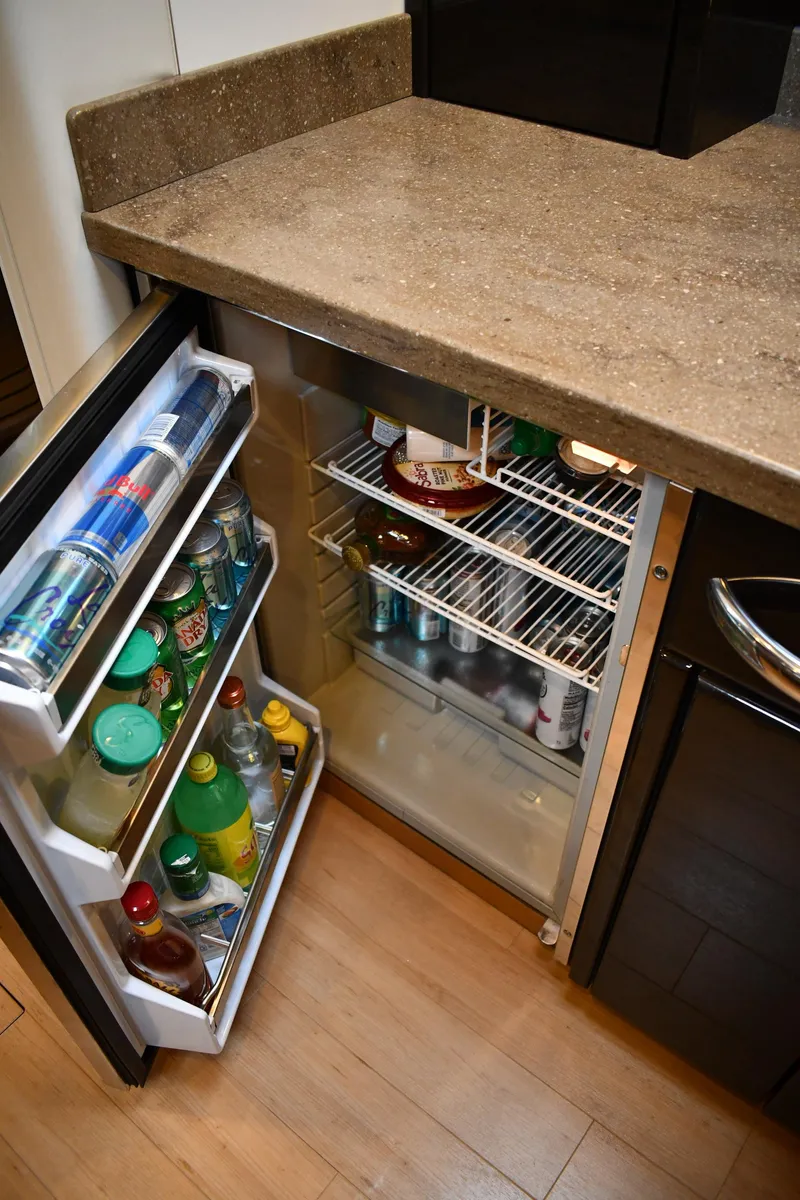 Slide: The Image of Refrigerator in a 2014 Formula 37 Performance Cruiser kitchen. - 30