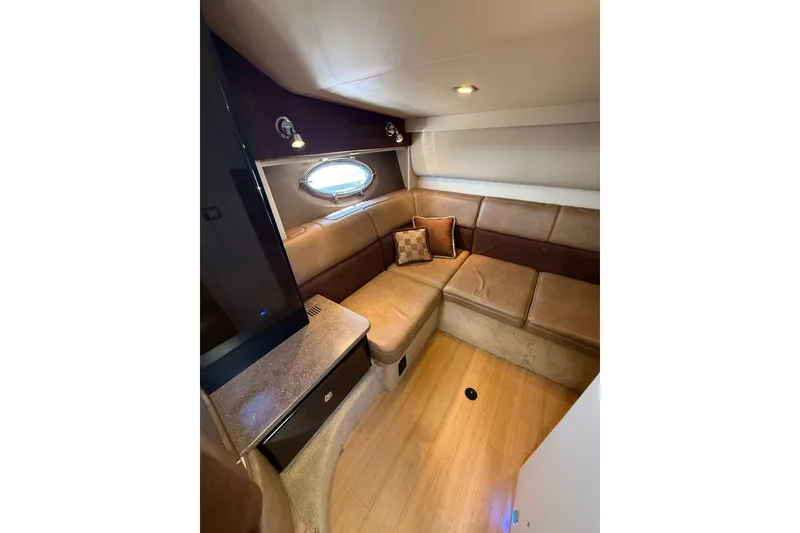 Slide: The Image of Interior of 2014 Formula 37 Performance Cruiser with cozy seating and elegant design. - 35