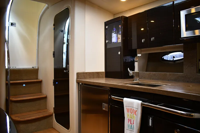 Slide: The Image of Interior of 2014 Formula 37 Performance Cruiser with modern kitchen. - 40