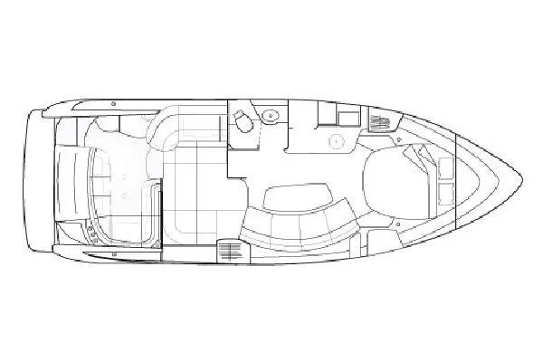 Slide: The Image of 2014 Formula 37 Performance Cruiser floor plan layout. - 48