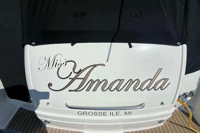 Slide: The Image of 2014 Formula 37 Performance Cruiser named "Miss Amanda" docked in Grosse Ile, MI. - 8