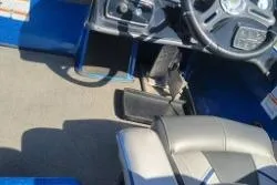 Slide: The Image of Interior of a 2019 Nitro Z20 Pro boat showing steering wheel and seating. - 4