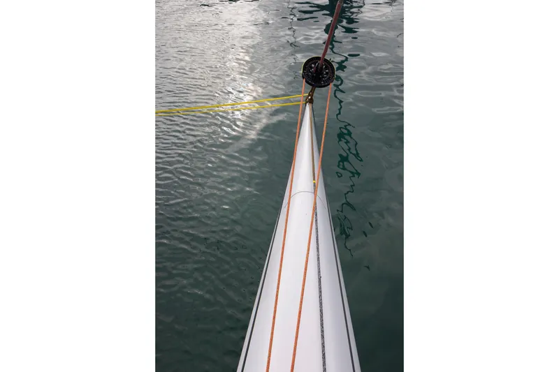 Slide: The Image of Bow of CDK Technologies MOD 70 sailboat on water, 2012 model. - 25