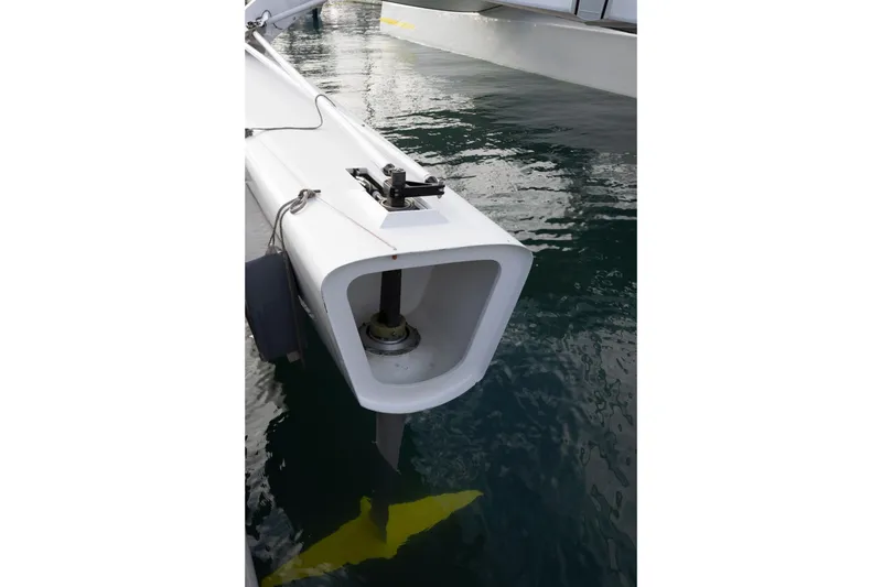 Slide: The Image of CDK Technologies MOD 70 trimaran component in water, 2012 model. - 58