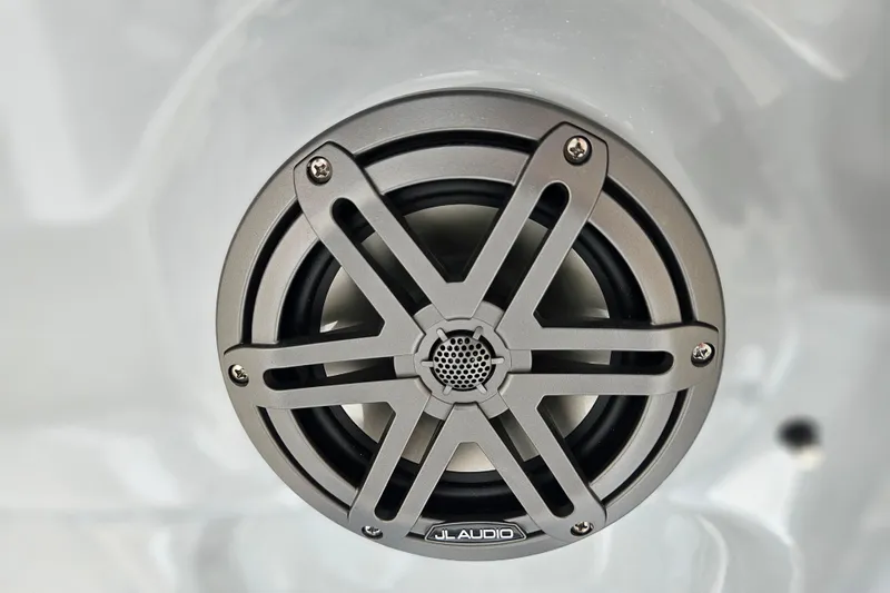 Slide: The Image of JL Audio speaker on 2026 Sea Hunt Ultra 245 SE boat. - 32