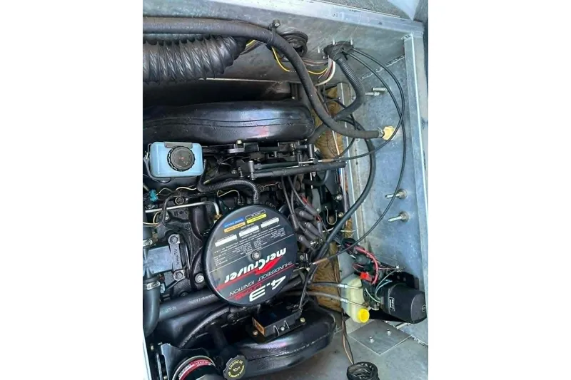 Slide: The Image of Engine compartment of a 1999 PlayCraft Sport 2400 with MerCruiser 4.3L engine. - 5