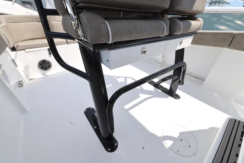 Slide: The Image of Helm of 2026 Sea Hunt Ultra 239 SE boat with Garmin navigation system. - 6