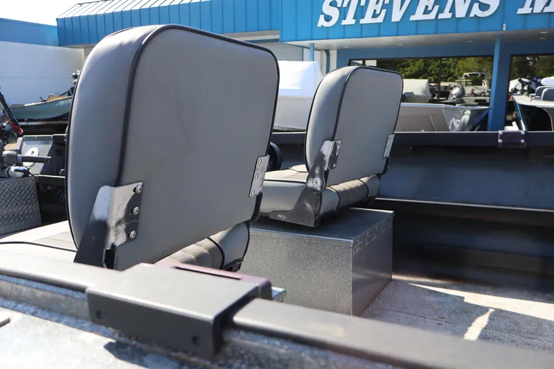 Slide: The Image of 2017 Alumaweld Super Vee LT boat seats at Stevens Marine dealership. - 9