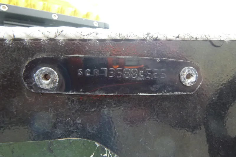 Slide: The Image of Metal identification plate on 2025 StealthCraft 16 StealthWeld boat. - 15