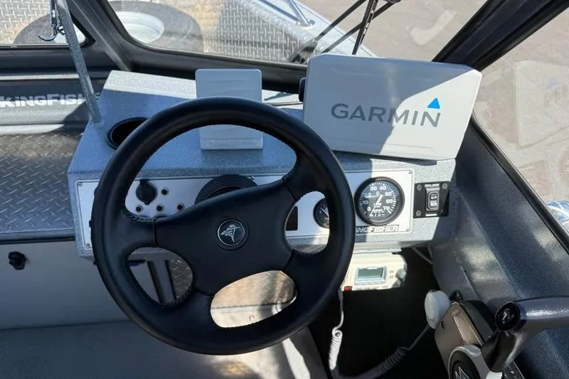 Slide: The Image of Interior of 2021 KingFisher 1625 Falcon boat with Garmin navigation system. - 11