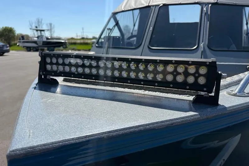Slide: The Image of 2021 KingFisher 1625 Falcon boat with LED light bar on deck. - 14