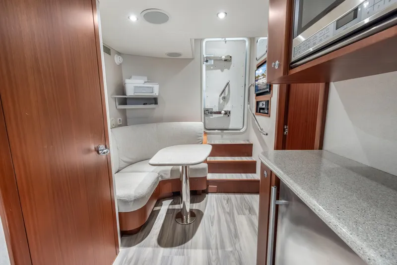 Slide: The Image of Luxurious wooden cabin interior with bunk beds on a 2009 Cheoy Lee 78 yacht. - 46