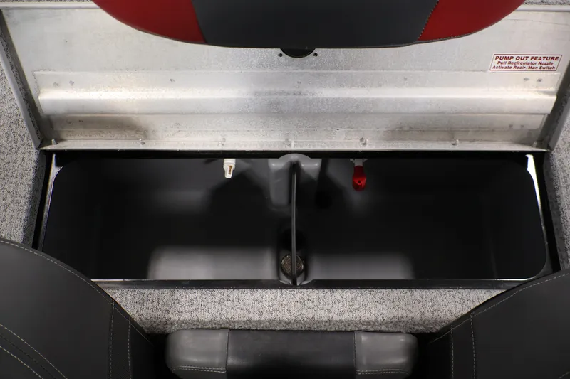 Slide: The Image of 2022 Tracker Pro Team 175 TXW livewell compartment with pump-out feature. - 36