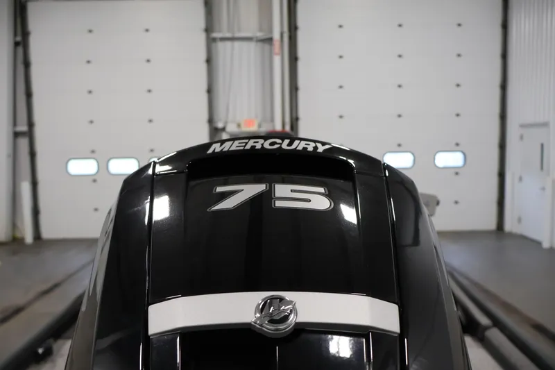 Slide: The Image of Mercury 75 horsepower engine on 2022 Tracker Pro Team 175 TXW boat. - 43