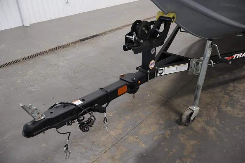 Slide: The Image of Trailer hitch of 2022 Tracker Pro Team 175 TXW boat on concrete floor. - 45