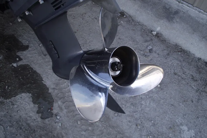 Slide: The Image of Propeller of 2023 G3 BOATS G3 Bay 20 GX on concrete surface. - 4