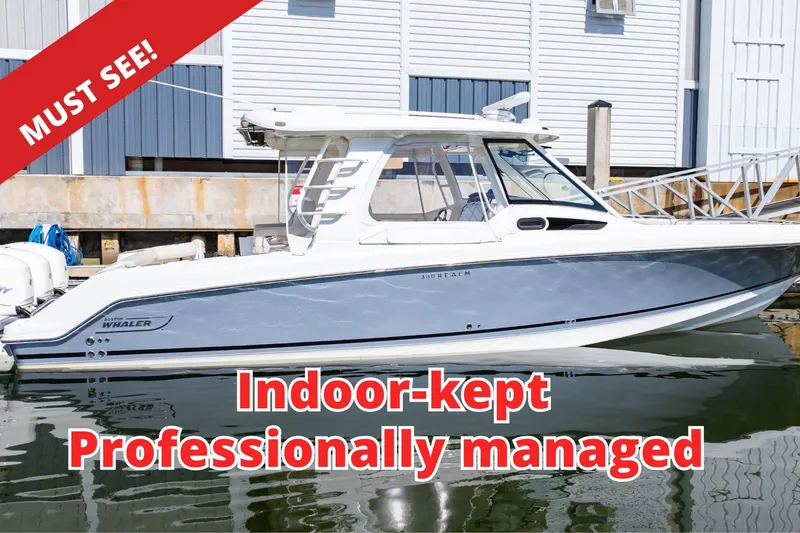 The Image of 2019 Boston Whaler 350 Realm boat, indoor-kept, professionally managed, must-see condition. - 0