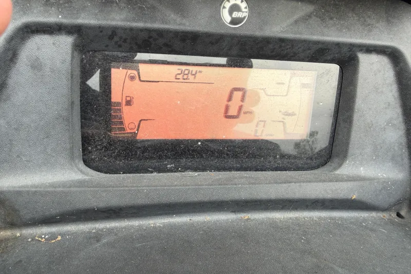 Slide: The Image of Dashboard display of a 2020 Sea-Doo Wake 170, showing 284 hours and 0 mph. - 7