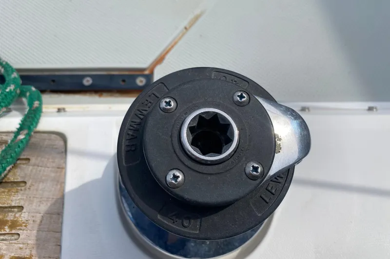 Slide: The Image of Lewmar winch on Catalina 30 MkII, year 1987. - 12