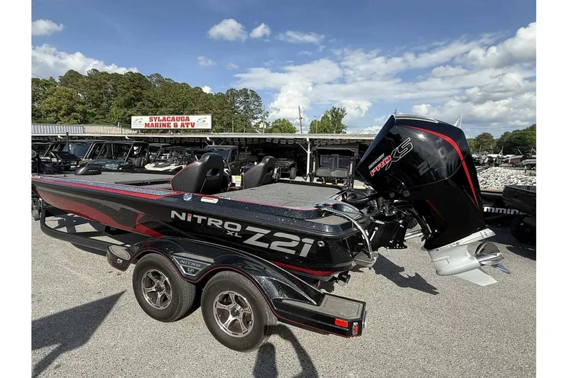 Slide: The Image of 2023 Nitro Z21 XL Pro boat with powerful engine at Sylacauga Marine & ATV dealership. - 4