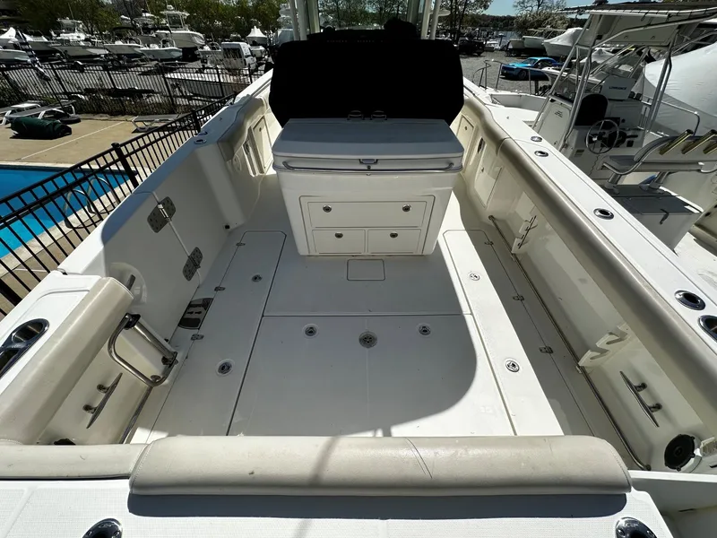 Slide: The Image of Interior of a 2019 Boston Whaler 330 Outrage boat. - 8