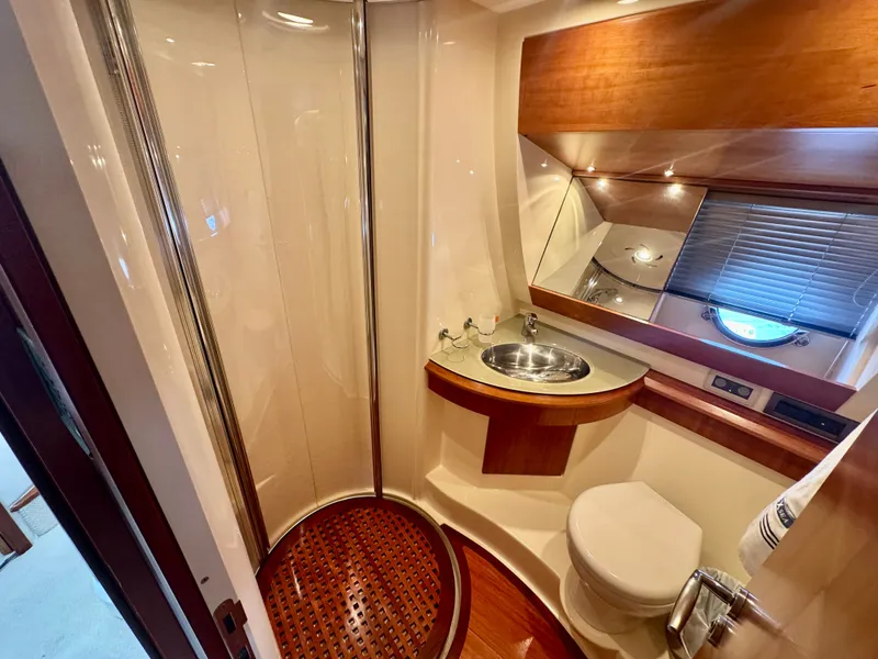Slide: The Image of Luxurious bathroom on a 2009 Azimut 50 yacht. - 27