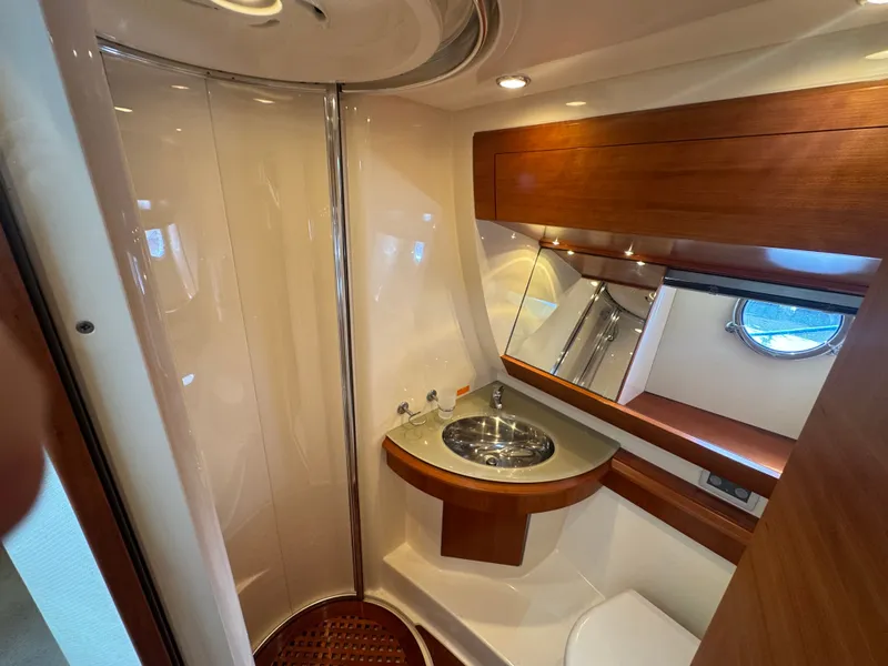 Slide: The Image of Luxurious bathroom on a 2009 Azimut 50 yacht. - 28
