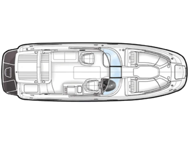Slide: The Image of Manufacturer Provided Image: Top view layout of 2013 Sea Ray 280 Sundeck boat. - 3