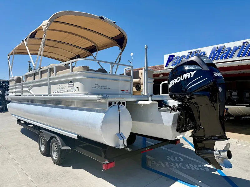 Slide: The Image of 2017 Sun Tracker Party Barge with 200HP Mercury Verado engine. - 7