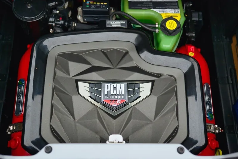 Slide: The Image of Engine compartment of 2022 Nautique Super Air Nautique G23 boat. - 23