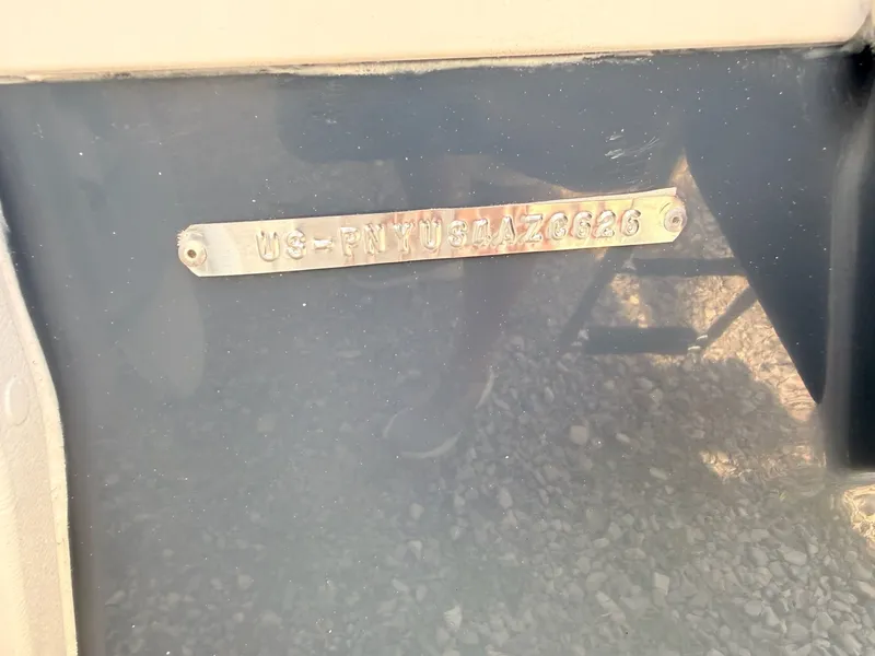 Slide: The Image of Serial number plate on a 2026 Stingray 20 SBX boat. - 42
