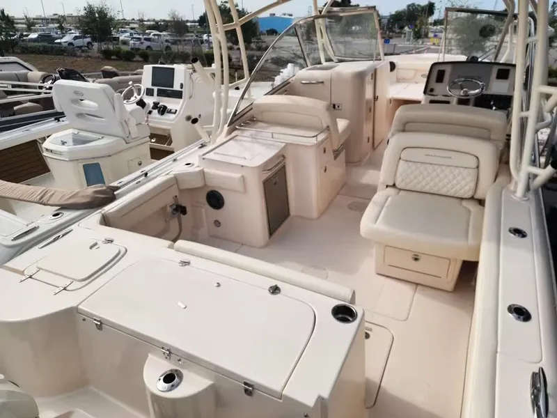 Slide: The Image of Interior of Grady-White Freedom 285 boat, model year 2026. - 14
