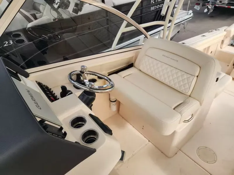 Slide: The Image of Interior of Grady-White Freedom 285 boat, model year 2026. - 20
