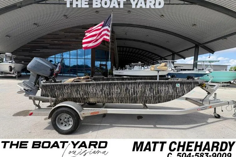 The Image of 2022 Edge Duck Boats HPSD 1656DB on trailer at The Boat Yard, Louisiana. - 0