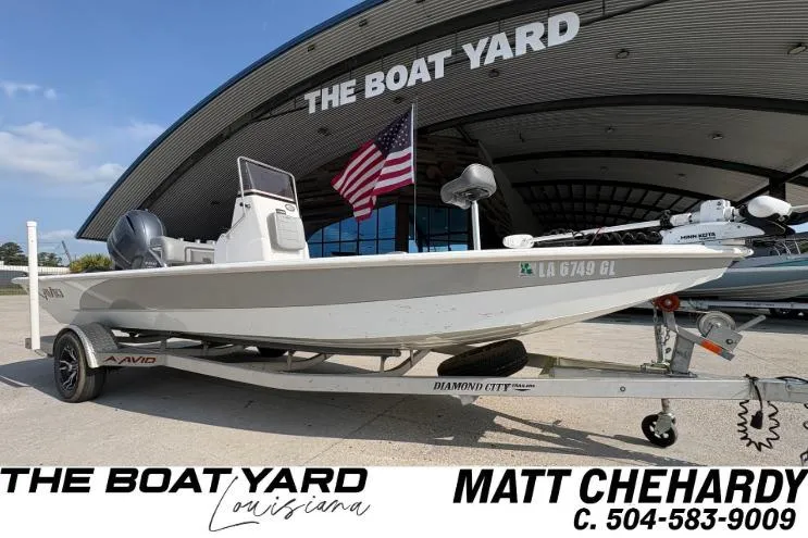 The Image of 2021 Avid 21 FS boat on trailer at The Boat Yard, Louisiana dealership. - 1