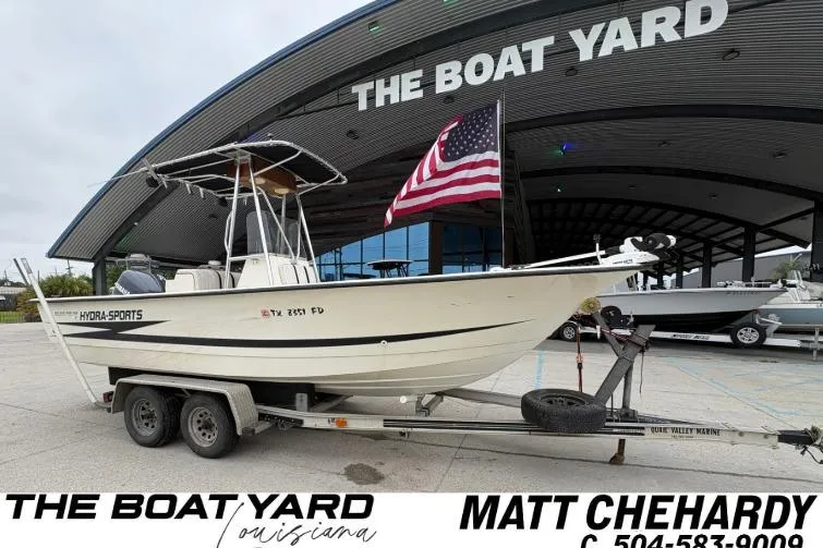 The Image of 1998 Hydra-Sports 22 Ocean CC boat on trailer at The Boat Yard, Louisiana. - 1