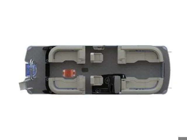 Slide: The Image of Aerial view of 2026 Godfrey Sanpan 2500 SBC pontoon boat. - 13