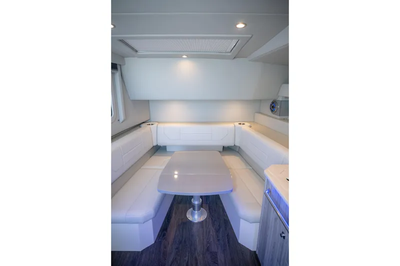 Slide: The Image of Luxurious interior of 2025 Formula 430 Super Sport Crossover with sleek seating and modern design. - 36
