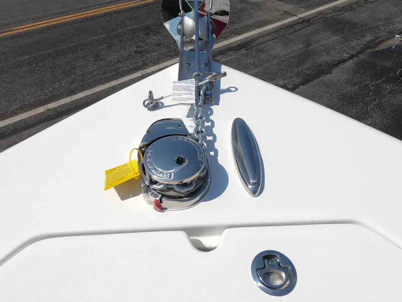 Slide: The Image of 2024 Sea Pro 240 Dual Console boat interior bathroom. - 12