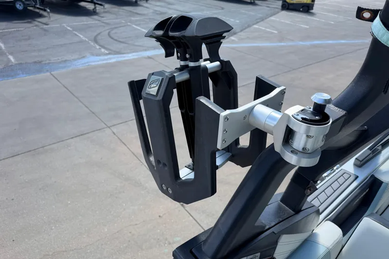 Slide: The Image of Wakeboard rack on a 2020 Nautique Super Air Nautique G25 boat. - 22